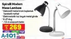 SPİRALLİ MODERN MASA LAMBASI